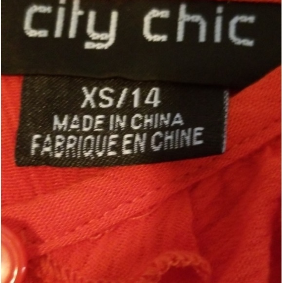 City Chic High Low Tigerlily Ruffle Maxi Dress Size 14 XS Feminine Vacation Sexy - Picture 8 of 15